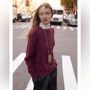 ZARA WOOL AND ALPACA BLEND JUMPER